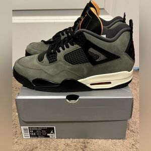 Jordan 4 Undefeated 2025 Green orange Sneakers